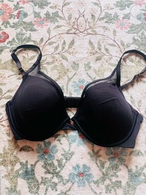 ThirdLove 24/7 Classic Uplift Plunge Bra 34C 1/2 Black